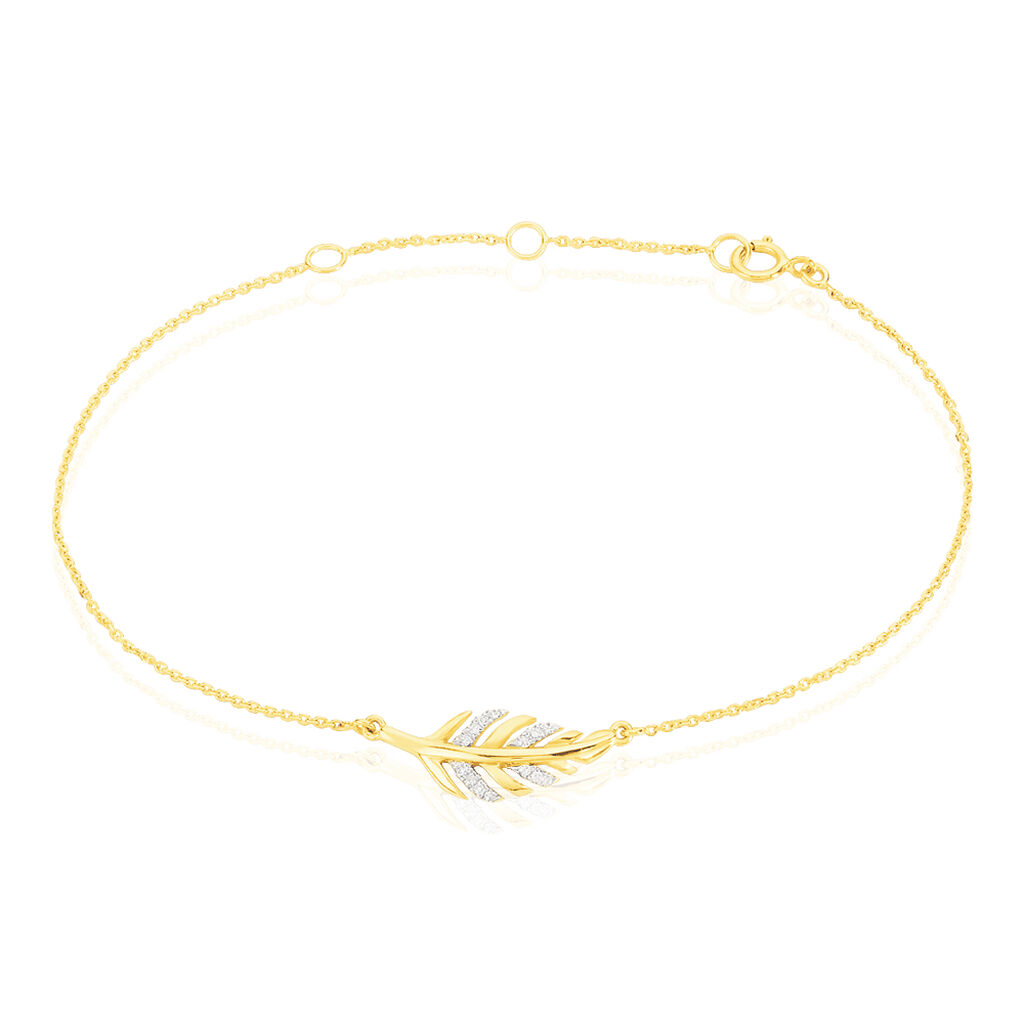 Bracelet Praia Or Jaune Diamant - Spannringe Damen | OROVIVO