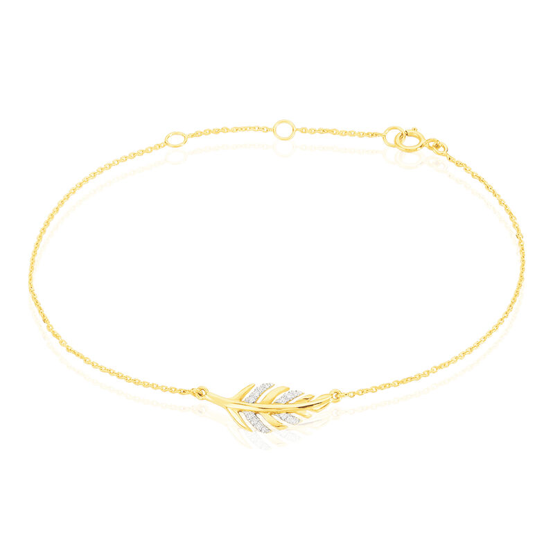 Bracelet Praia Or Jaune Diamant - Spannringe Damen | OROVIVO