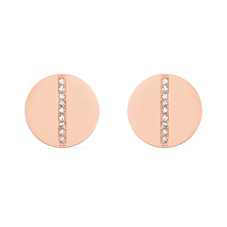 Boucles D'oreilles Acier Rose Sabina - Spannringe Damen | OROVIVO