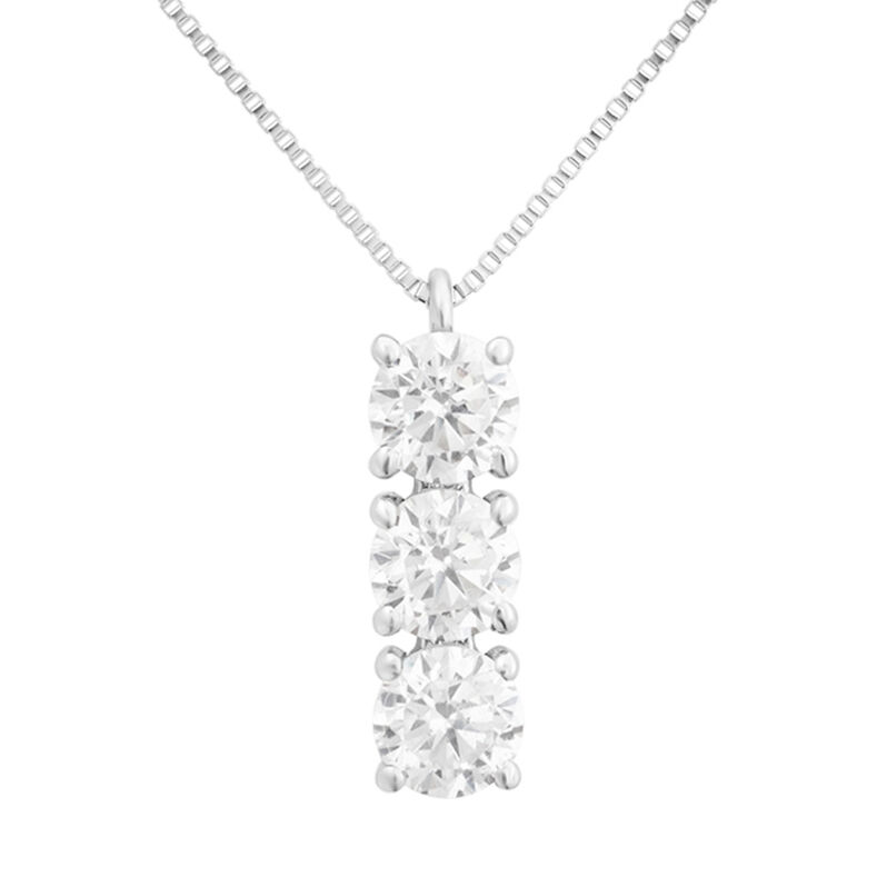 Collana Trilogy Claire Oro Bianco Cubic Zirconia - Spannringe Damen | OROVIVO