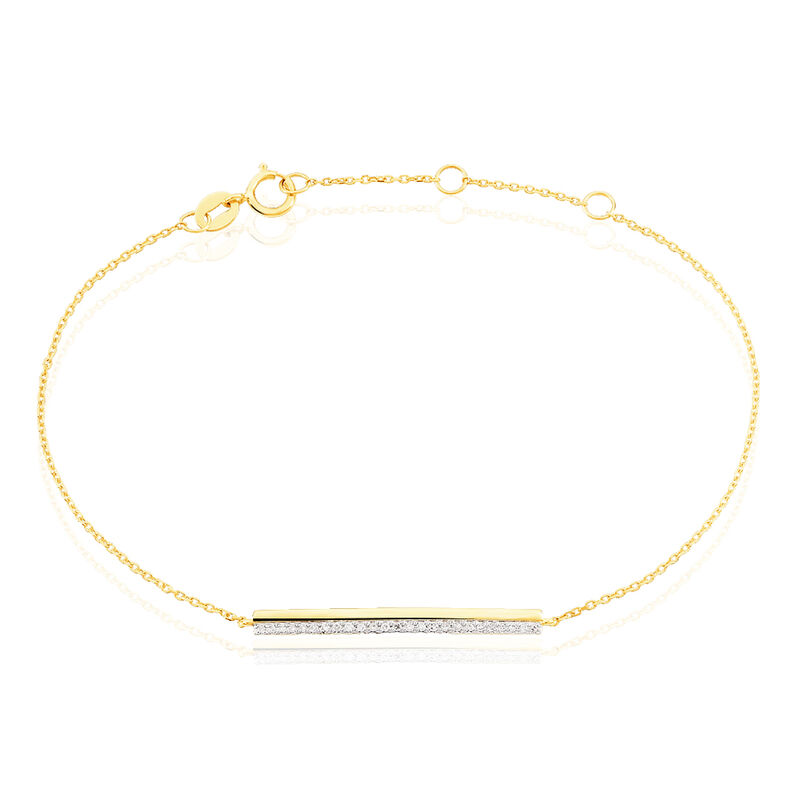 Bracelet Sahteene Or Jaune Diamant - Spannringe Damen | OROVIVO