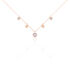 RHEA Damen Collier Rosegold 375 (9 Karat) Zirkonia Wei&szlig; 0,03 ct Herz