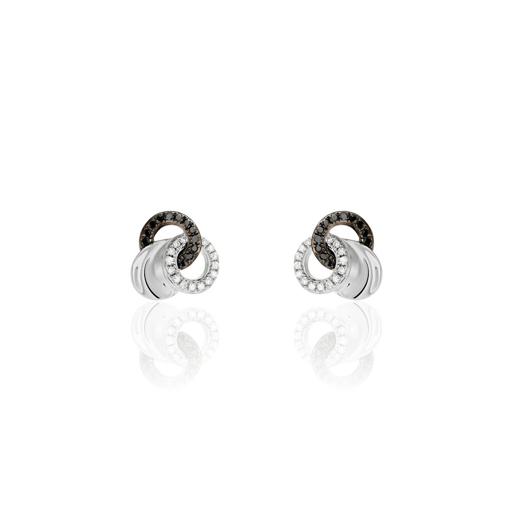Boucles D'oreilles Or Weiss Dassine Puce - Spannringe Damen | OROVIVO