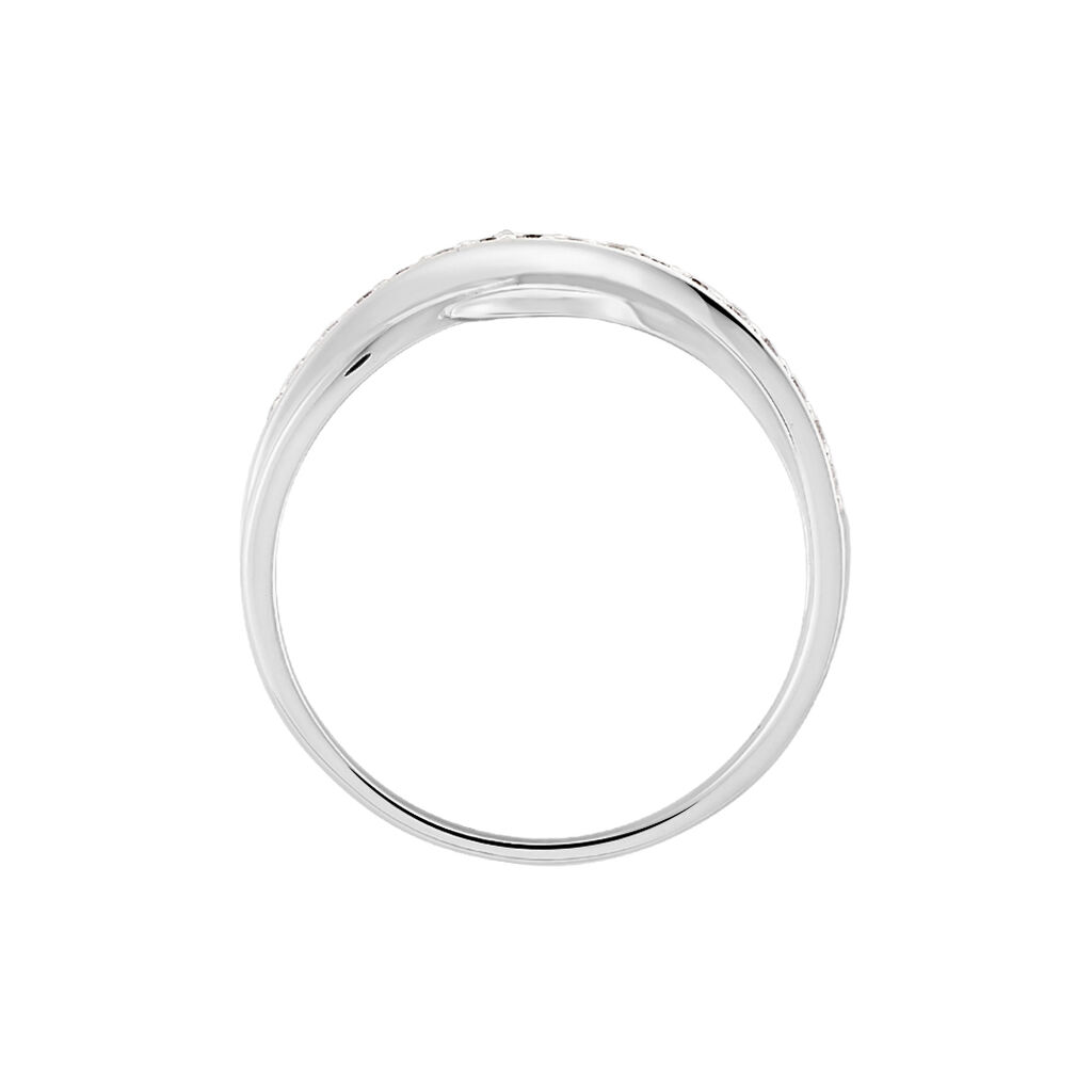 Damen Ring Silber 925 Zirkonia Wei&szlig; B 22 mm