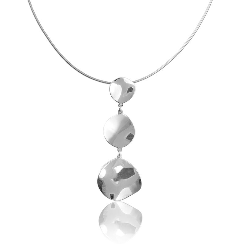 Collier Djoumanaae Argent Blanc - Spannringe Damen | OROVIVO