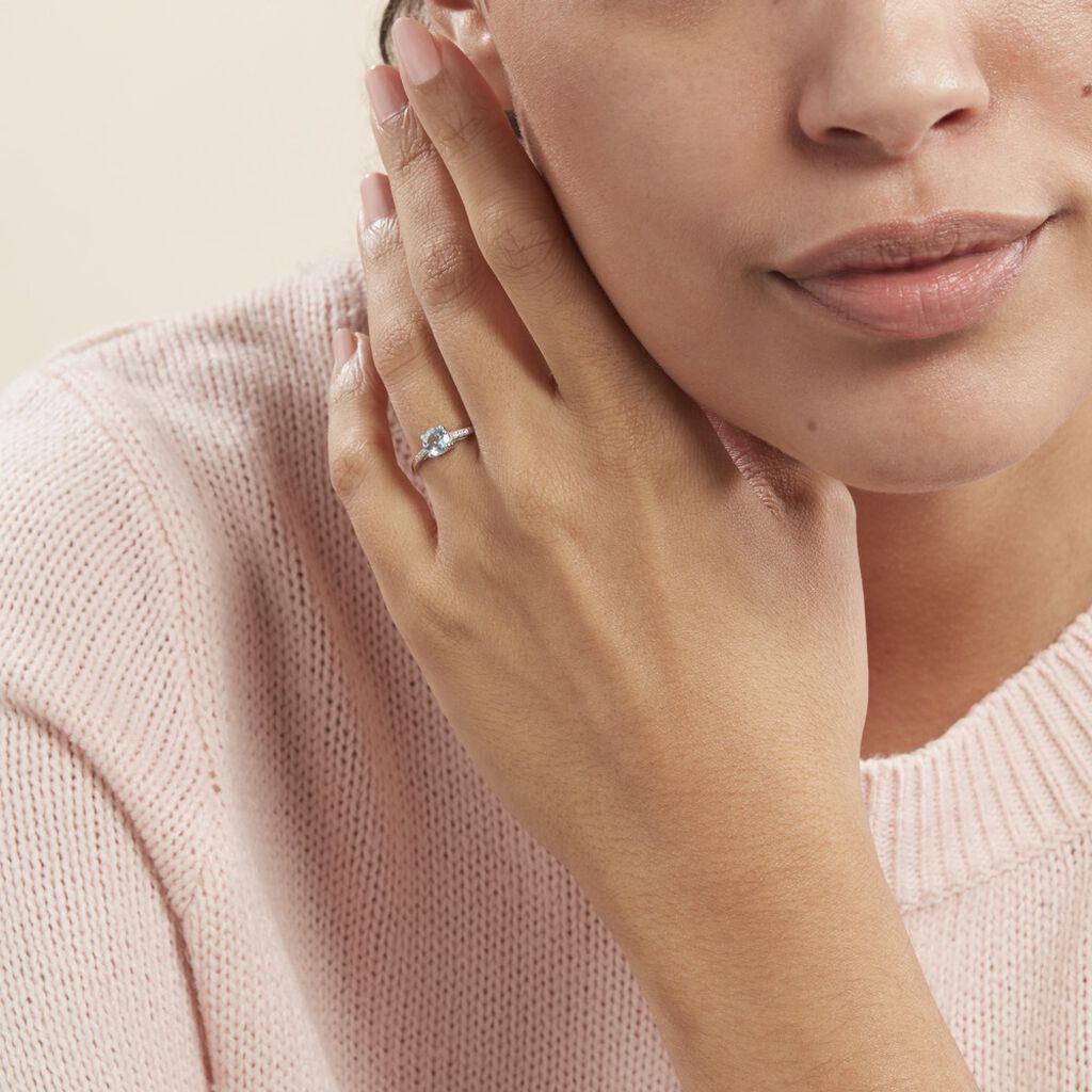 Bague Or Et Topaze  - Spannringe Damen | OROVIVO