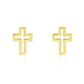 Damen Ohrstecker Gold 375 Kreuz - Ohrstecker Damen | OROVIVO