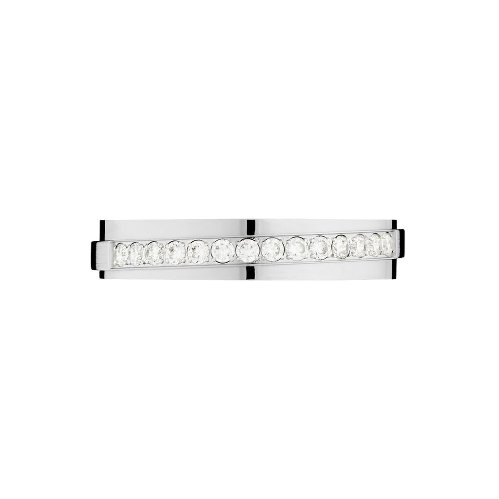 Alliance Iride Or Blanc Diamant - Spannringe Damen | OROVIVO