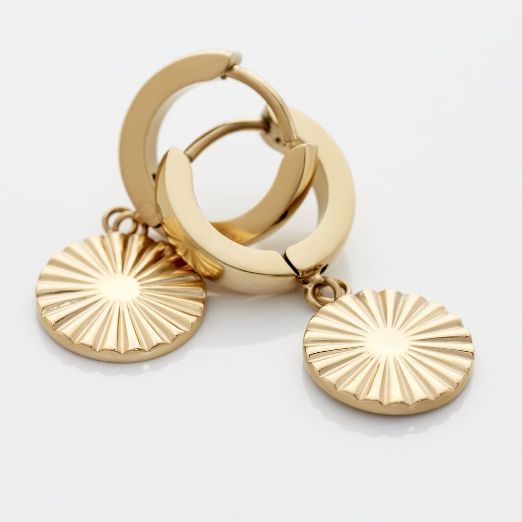 Damen Creolen Edelstahl Vergoldet Kreis - Sommerschmuck Damen | OROVIVO