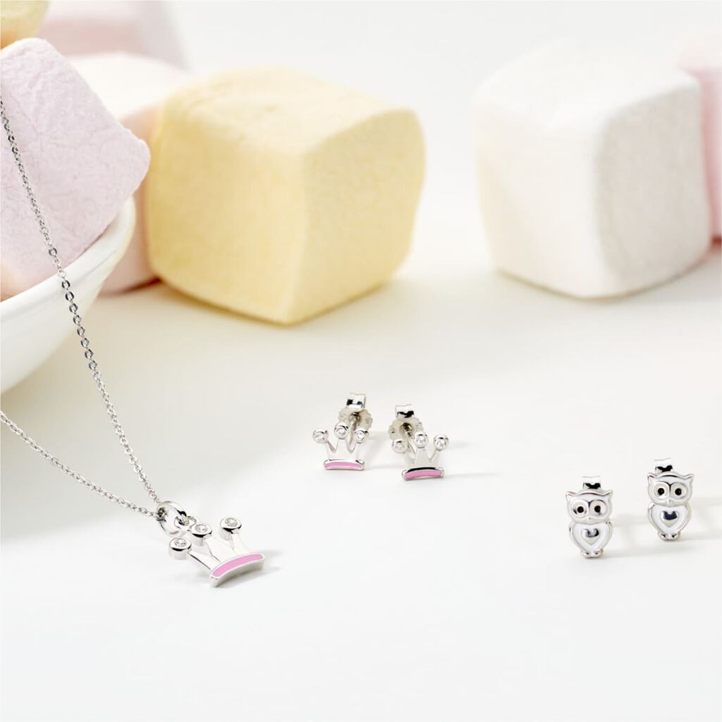 Kinder Ohrstecker Silber 925 Eule - Ohrstecker Kinder | OROVIVO