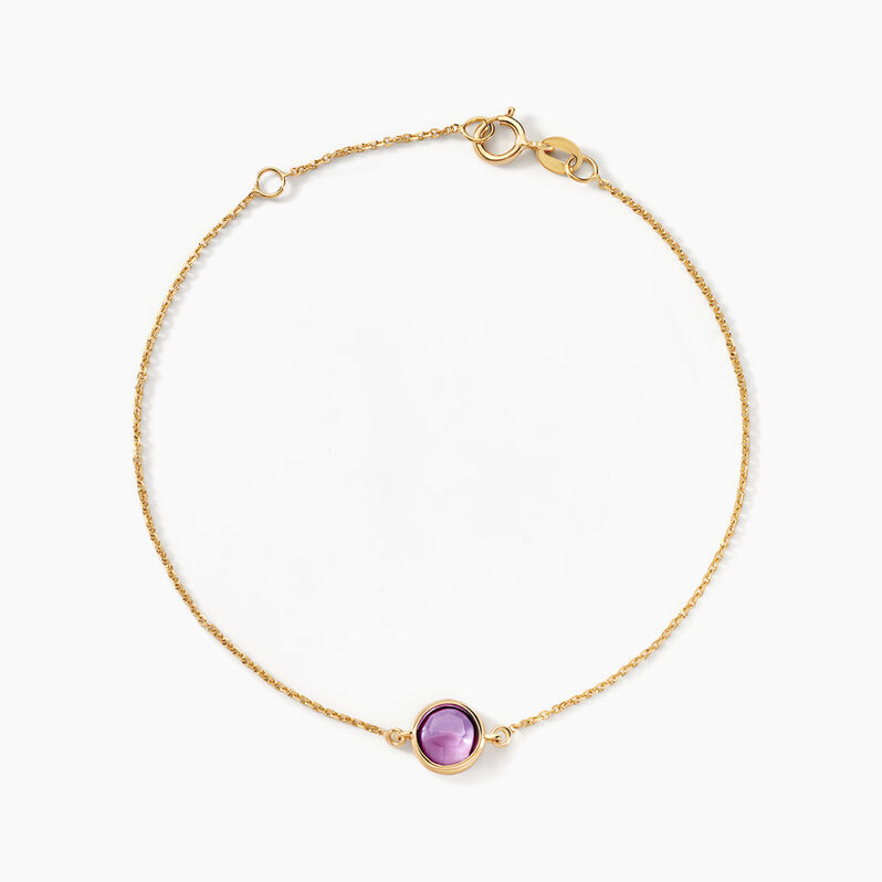 Bracelet Arenale Or Jaune Amethyste - Spannringe Damen | OROVIVO