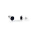 SELIRA Damen Ohrstecker Silber 925 Onyx Schwarz 0,22 ct Kreis