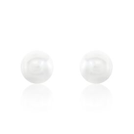 Damen Perlenohrringe Silber 925 Zuchtperlen 9-10mm - Ohrstecker Damen | OROVIVO