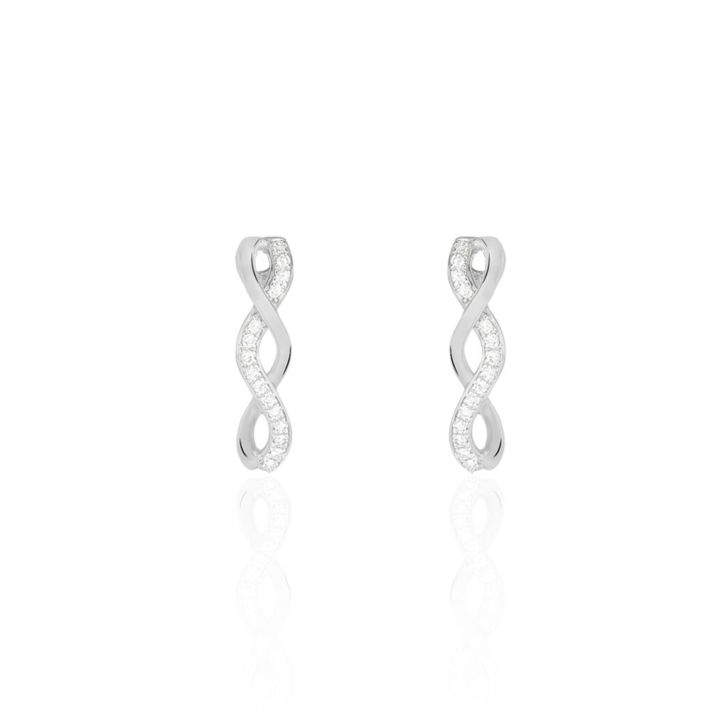 Boucles D'oreilles Or Blanc Anays - Spannringe Damen | OROVIVO