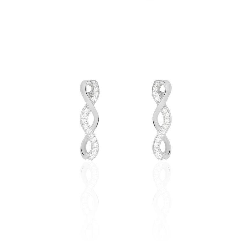 Boucles D'oreilles Or Blanc Anays - Spannringe Damen | OROVIVO