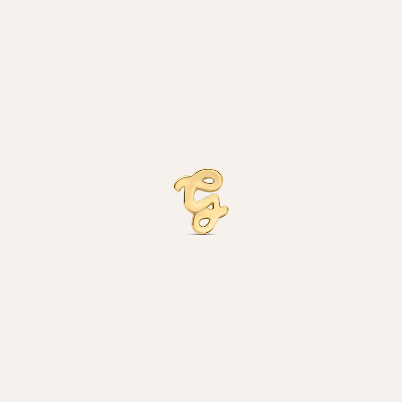 Mono Orecchino Lobo Bon Ton Oro Giallo - Spannringe Damen | OROVIVO