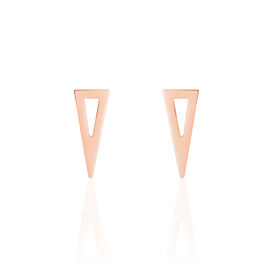 Damen Ohrstecker Lang Edelstahl Rosé Vergoldet - Ohrstecker lang Damen | OROVIVO
