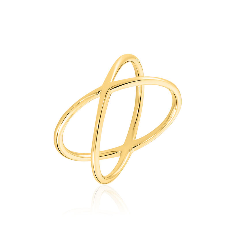 Damen Ring Edelstahl vergoldet Ohne Stein Alianna  - Ringe Damen | OROVIVO