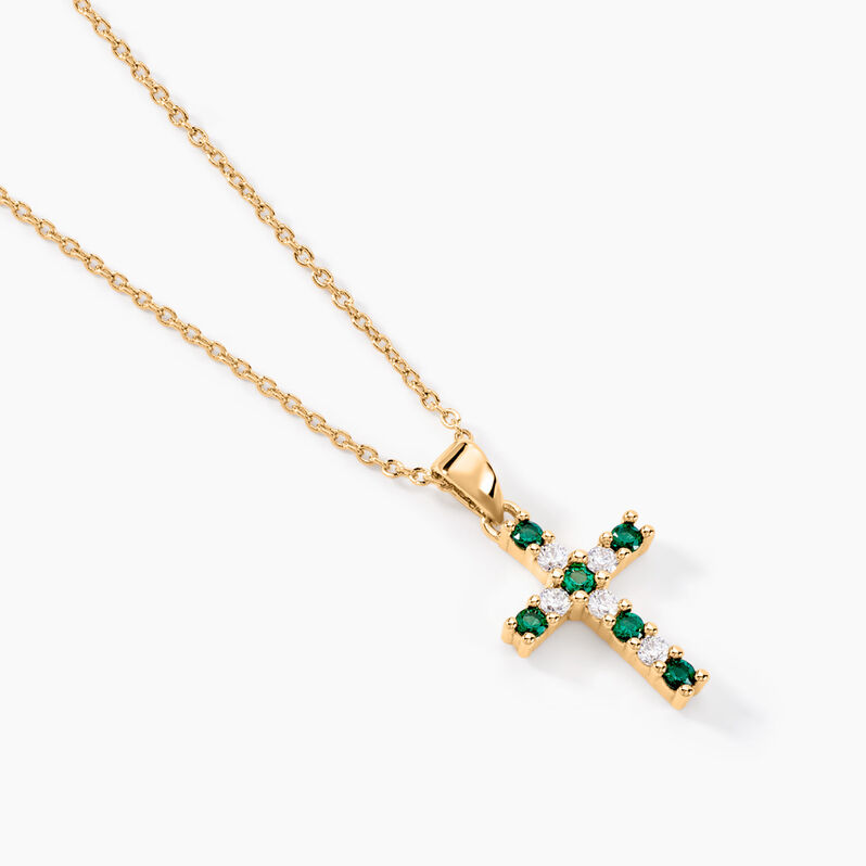 Collier Plaqué Or Gaea Pierre Synthétique - Spannringe Damen | OROVIVO