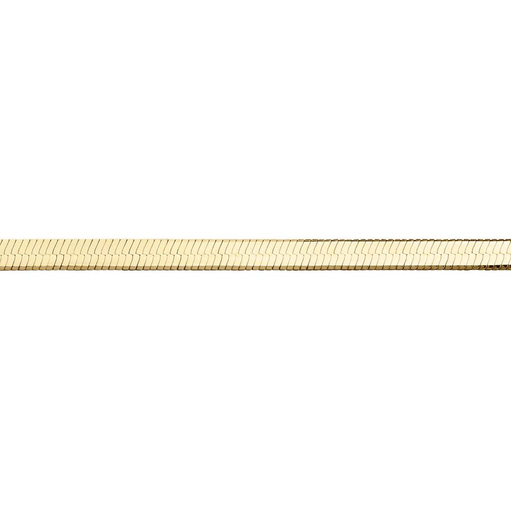 LEILA Damen Collier Silber vergoldet 925 B 0,5 mm