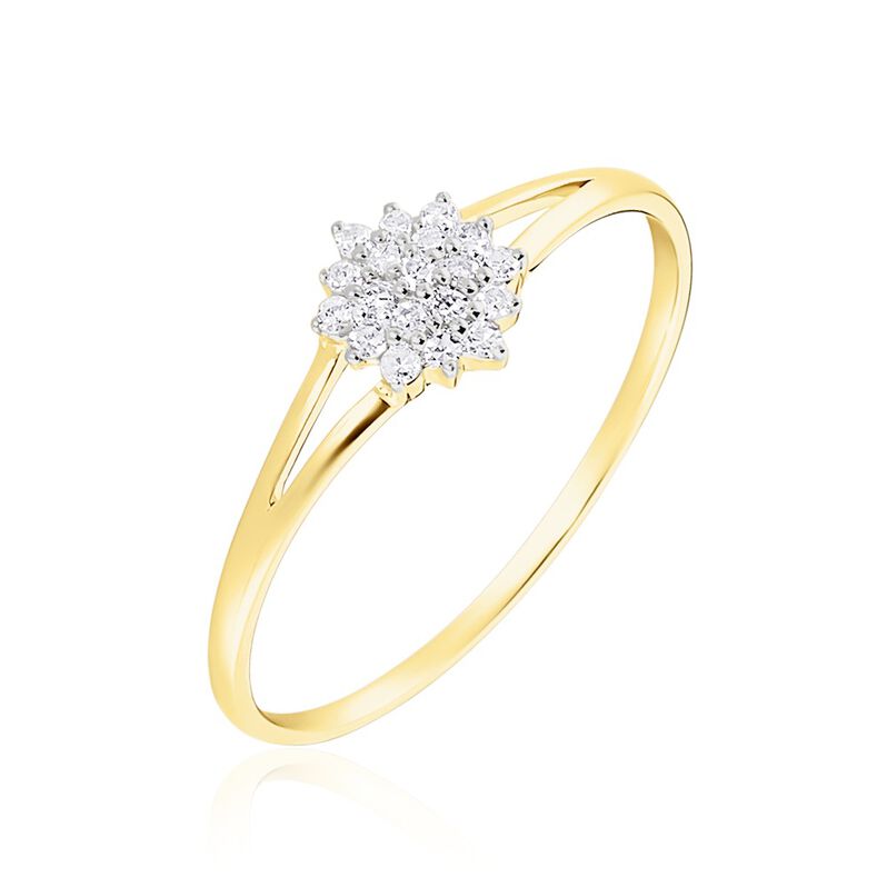 Bague Barbra Or Jaune Diamant - Spannringe Damen | OROVIVO