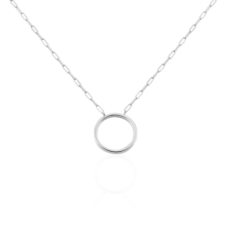 Collier Argent Rhodie Ondine Cercle Ajoure - Spannringe Damen | OROVIVO