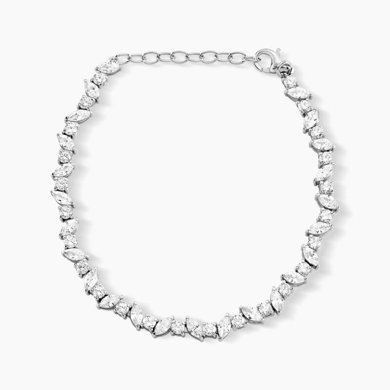 Bracelet Loree Argent Weiss Oxyde De Zirconium - Spannringe Damen | OROVIVO