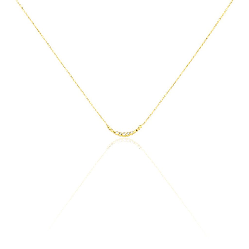 Damen Collier Gold 375 Zirkonia Bree - Halsketten Damen | OROVIVO