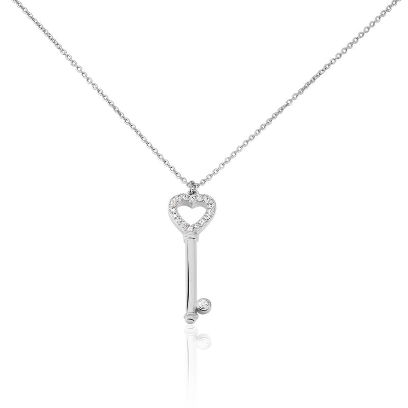 Collier Kaye Acier Blanc Strass - Spannringe Damen | OROVIVO
