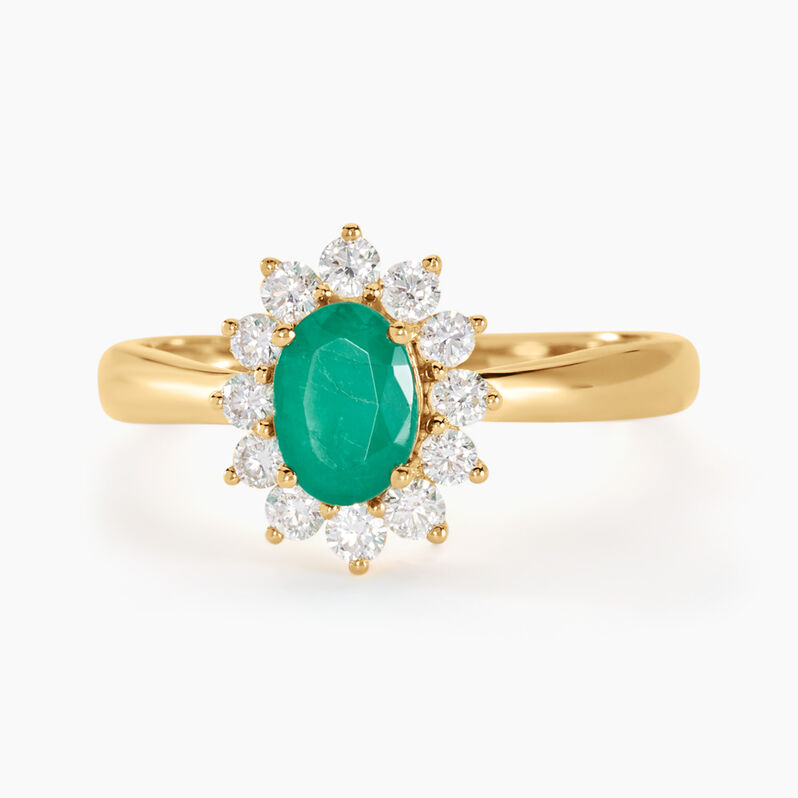 Bague Vladimir Or Jaune Emeraude - Spannringe Damen | OROVIVO