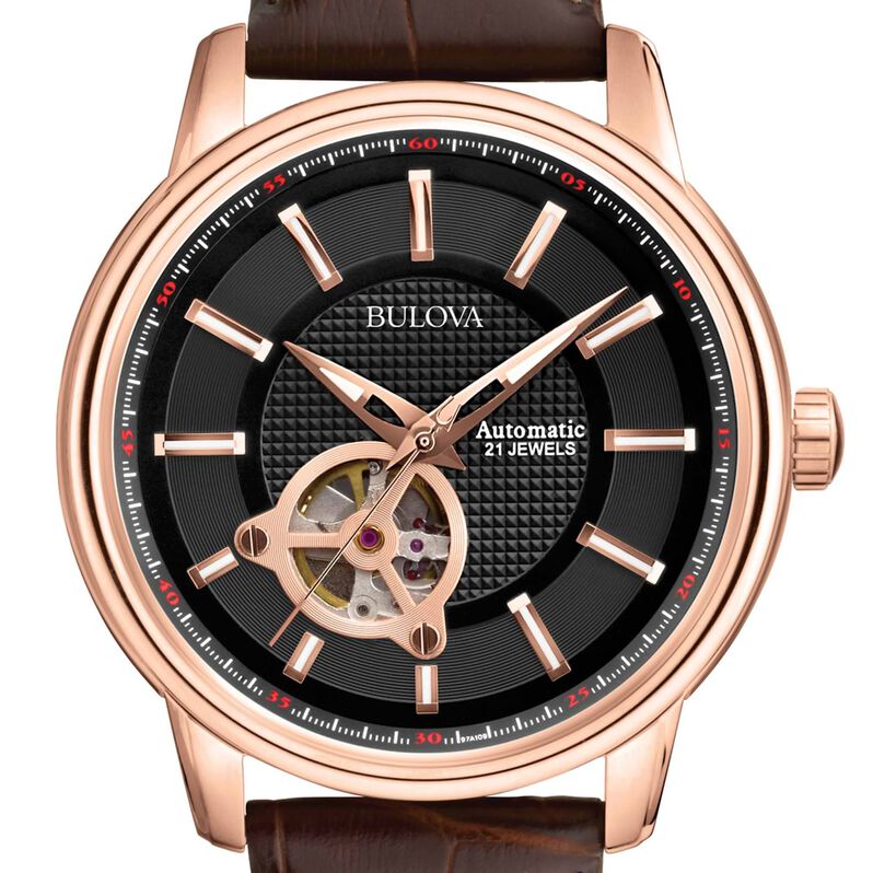 Orologio Uomo Bulova Bg-Bva Series quadrante nero 97A109 - Spannringe Herren | OROVIVO
