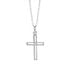 ARACELI Damen Collier Silber Silber 925 Zirkonia Wei&szlig; 0,03 ct Kreuz