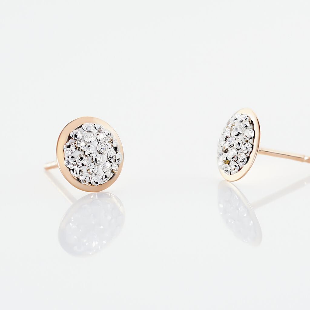 Damen Ohrstecker Roségold 375 Kristall Edmee - Ohrstecker Damen | OROVIVO