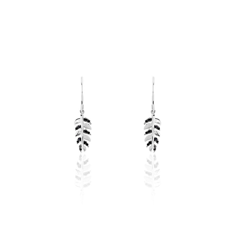 Boucles D'oreilles Argent Rhodie Jade - Spannringe Damen | OROVIVO