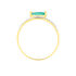 ALEXA Damen Ring Gold 375 (9 Karat) Smaragd Gr&uuml;n 0,43 ct