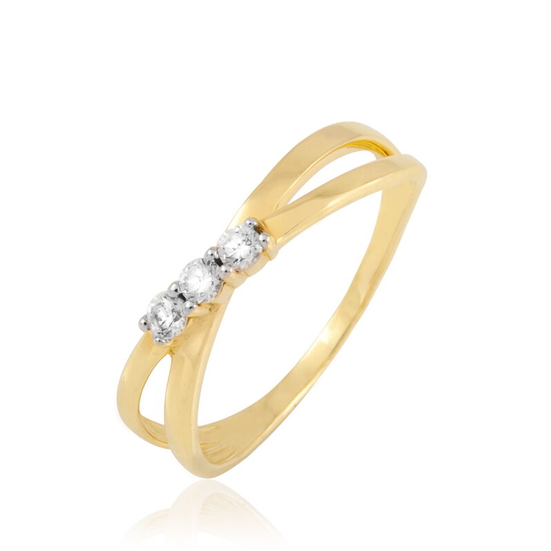 Bague Meloee Or Jaune Diamant - Spannringe Damen | OROVIVO