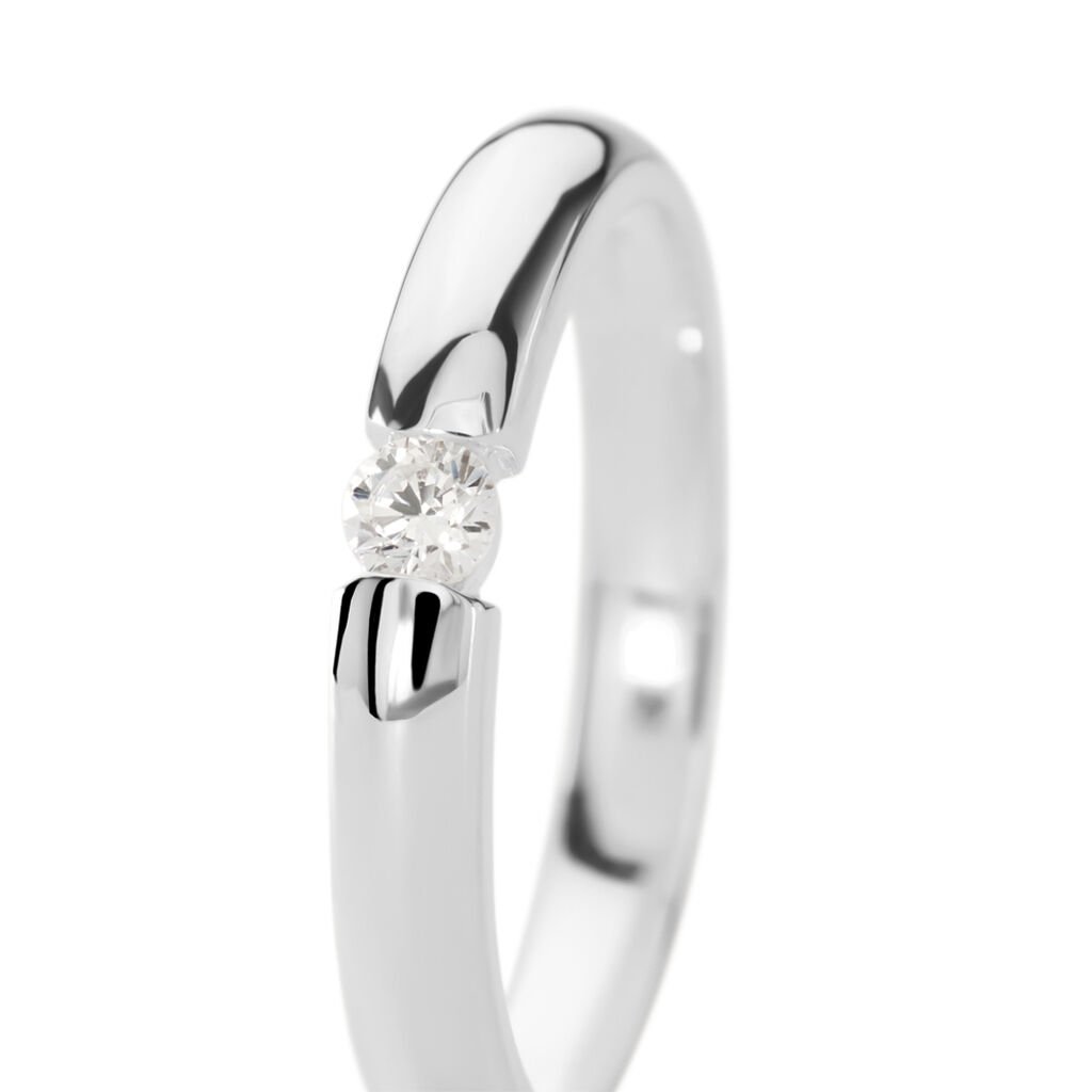 ROBIN Damen Ring Silber Silber 925 Zirkonia Wei&szlig;
