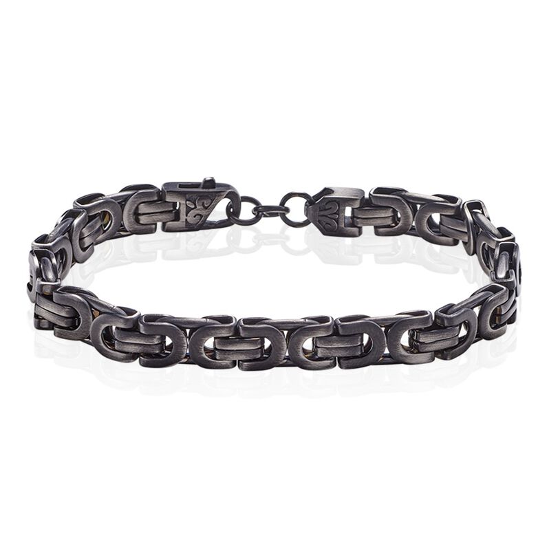 Herrenarmband Edelstahl Geschwärzt - Armketten Herren | OROVIVO