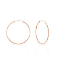 Damen Creolen Silber 925 Rosé Vergoldet