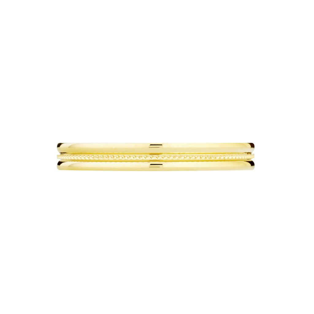 Alliance Perlee Ruban Plat Or Jaune - Spannringe Unisex | OROVIVO