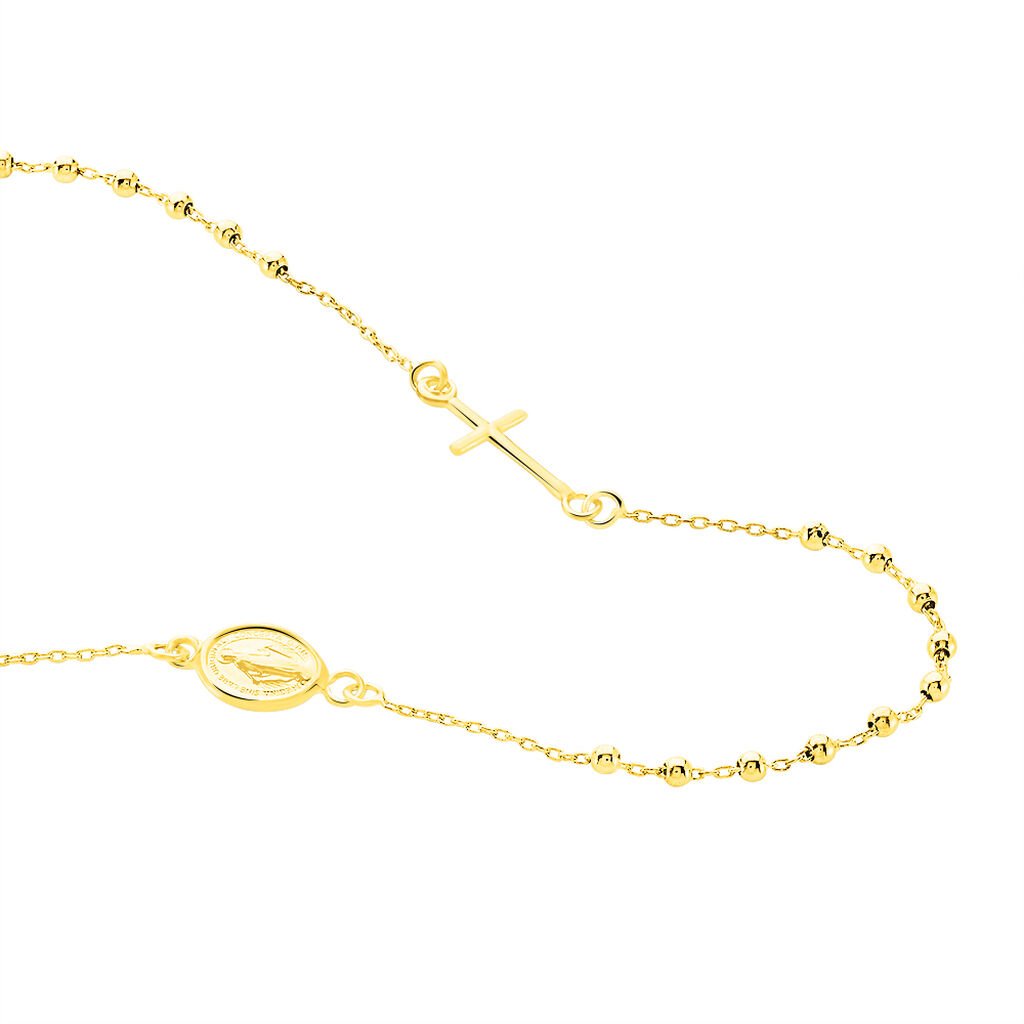 ATA Damen Collier Gold 375 (9 Karat) Religi&ouml;ses Kreuz