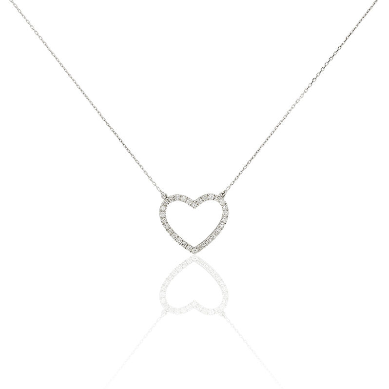 Collier Felixiane Or Blanc Diamant - Spannringe Damen | OROVIVO