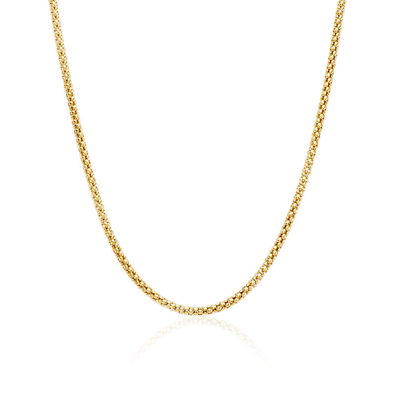 AMALLA Damen Kette Edelstahl vergoldet B 2,3 mm - Halsketten Damen | OROVIVO