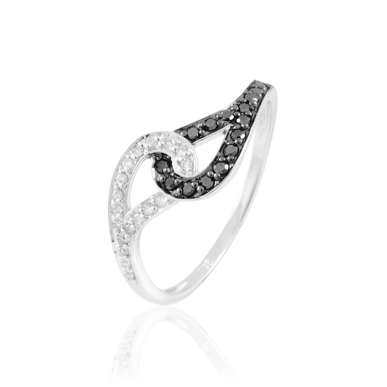 Bague Nevine Or Blanc Diamant - Spannringe Damen | OROVIVO