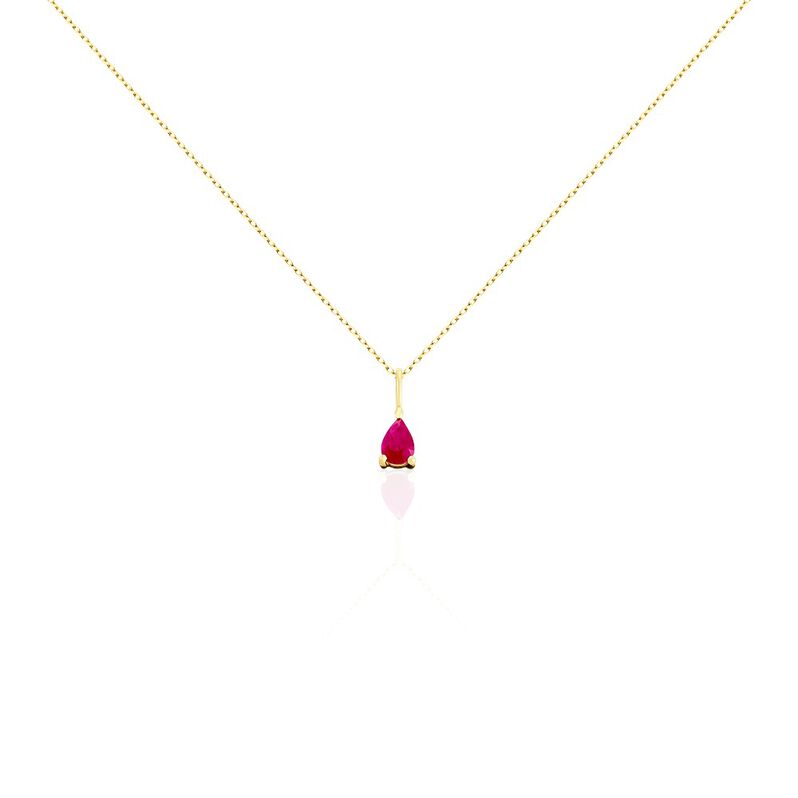 Collier Goutte Or Jaune Rubis - Spannringe Damen | OROVIVO
