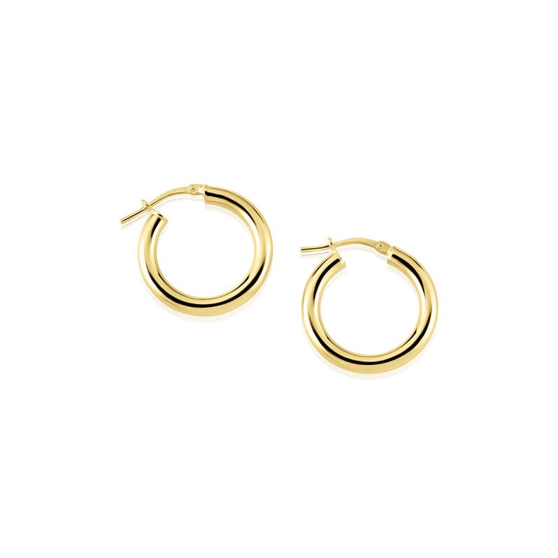 JOLANDA Damen Creolen Silber vergoldet 925 - Creolen Damen | OROVIVO