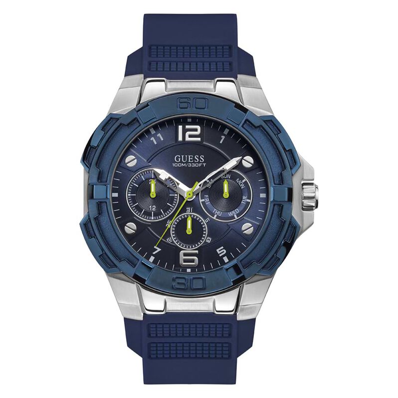 Orologio Multifunzione Uomo Guess Genesis quadrante blu W1254G1-RE21 - Spannringe Herren | OROVIVO