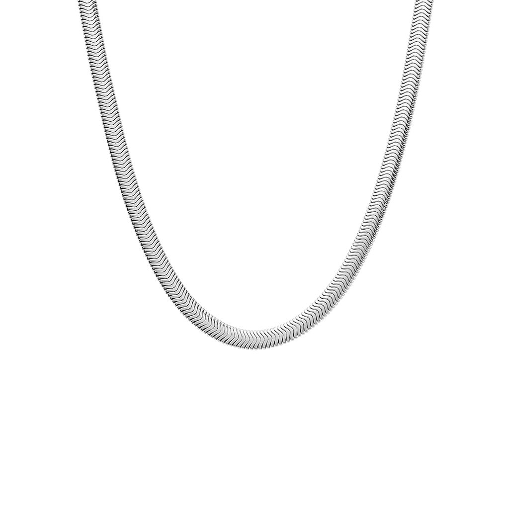 Damen Kette Silber Silber 925 Natasha 4,5cm 43mm - Halsketten Damen | OROVIVO