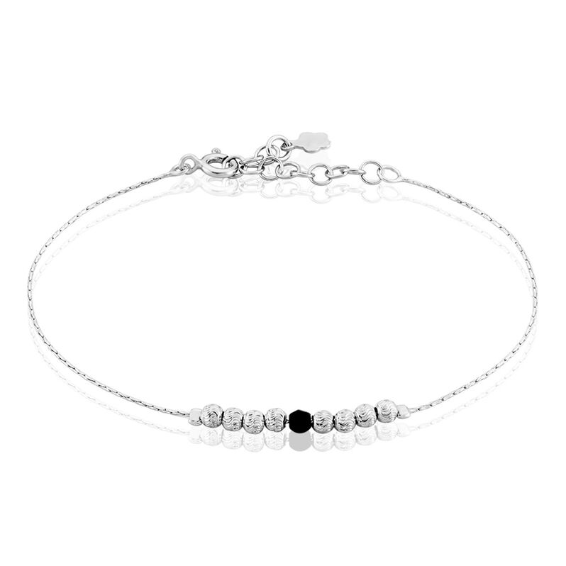 Bracelet Cyprielle Argent Blanc Pierre De Synthese - Spannringe Damen | OROVIVO