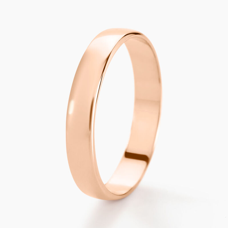 Alliance Julie Ruban Plat Or Rose - Spannringe Familie | OROVIVO